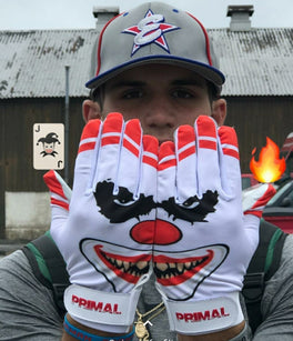 PGX Crazy Clown Batting Gloves palm and grip view