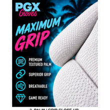 PGX Miami Vice batting gloves textured palm maximum grip graphic