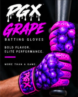 PGX Grape long cuff batting gloves