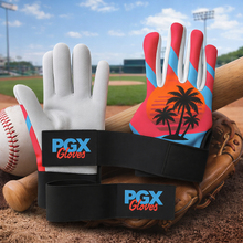 Miami Vice Long Cuff Baseball Batting Gloves