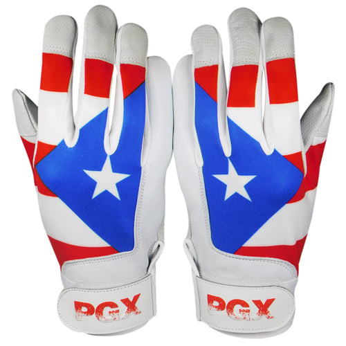 Puerto Rico Baseball Batting Gloves - PRIMAL BASEBALL