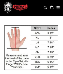 USA Blue Line Baseball Batting Gloves - PRIMAL BASEBALL