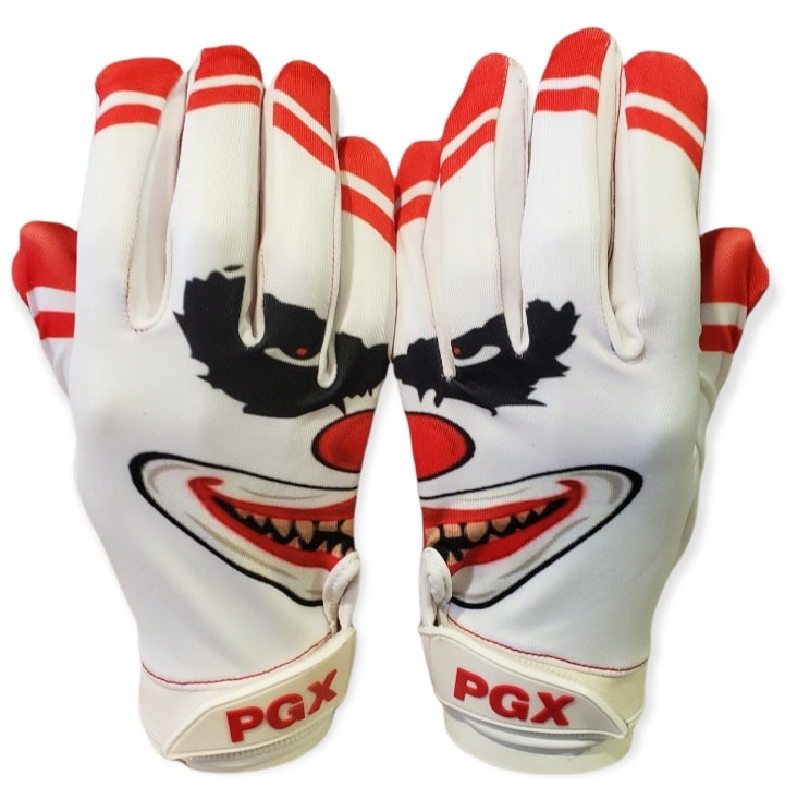 Crazy Clown Football Receiver Gloves - PRIMAL BASEBALL