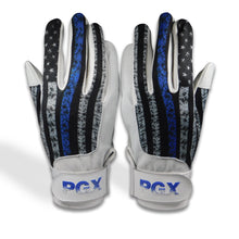USA Blue Line Baseball Batting Gloves - PRIMAL BASEBALL